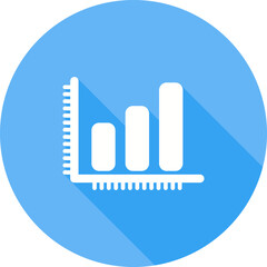 Poster - bar chart vector icon