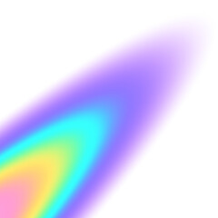 Rainbow gradient segment isolated on transparent background, Overlay gradient