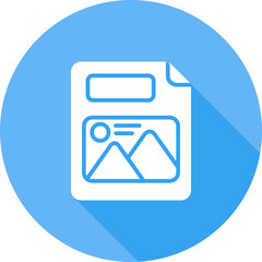 Poster - Image File Vector Icon