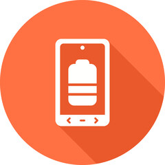 Sticker - Battery Vector Icon