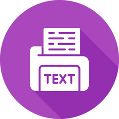 Poster - Text File Vector Icon