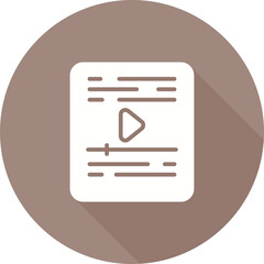 Poster - Video Vector Icon