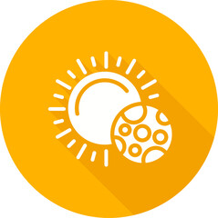 Sticker - Sun Vector Icon