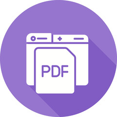 Canvas Print - Pdf Vector Icon