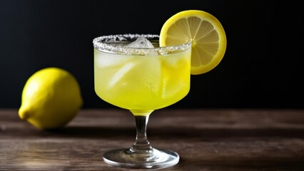 Poster -  Refreshing citrus cocktail on the rocks