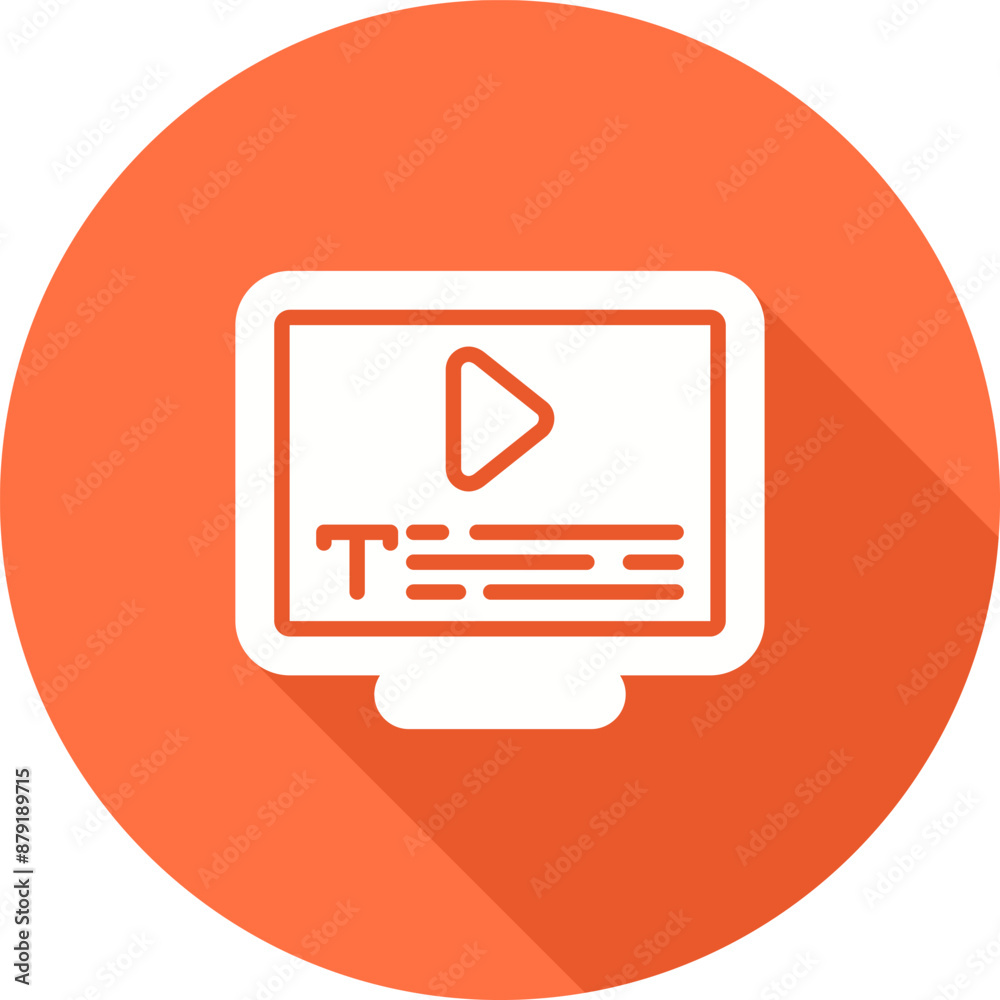 Subtitles Vector Icon