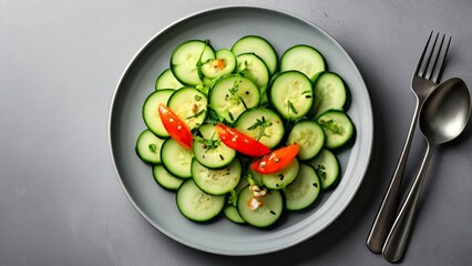 Wall Mural -  Fresh summer salad ready to enjoy