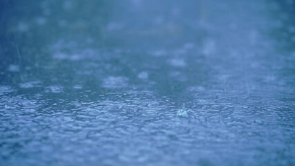 Canvas Print - Heavy rain fell on the roads, causing a lot of flooding.