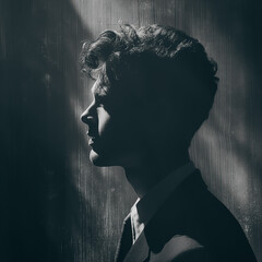 Poster - a man in silhouette