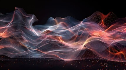 Poster - Abstract light flow representing technological evolution