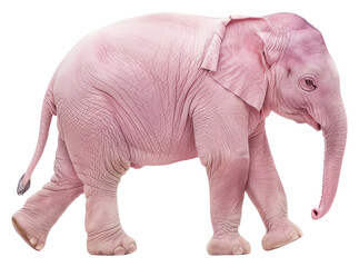 Sticker - PNG Pink Elephant elephant wildlife animal.