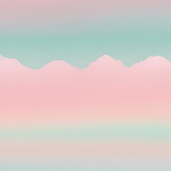 Fototapete - Pastel Hues Gradient: A beautiful gradient transition through soft pastel shades, perfect for creating a serene atmosphere.