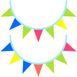 © Icon - flags, carnival flags, garland, ornament, decoration Icon