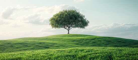 Lone Tree on a Green Hill