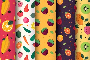 Wall Mural - fruit themed for backgrounds