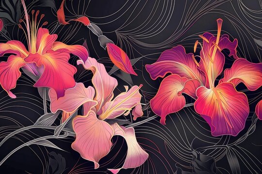 Floral Mandala intricate patterns flowers leaves