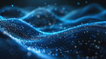 Aufkleber - Abstract particle motion in a high-tech environment