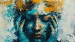 © Gucks - abstract portrait of a depressed person with anxiety