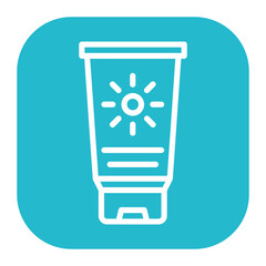 Poster - Sunscreen icon vector image. Can be used for Physical Wellbeing.