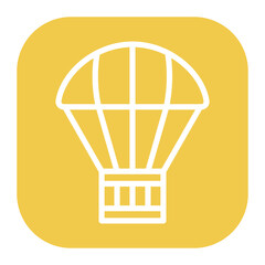 Poster - Parachute icon vector image. Can be used for Airplane.