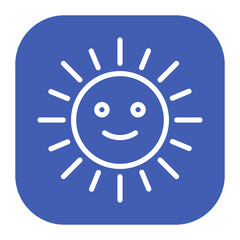 Sticker - Sun icon vector image. Can be used for Airplane.