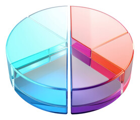 Sticker - PNG Pie chart white background investment furniture.