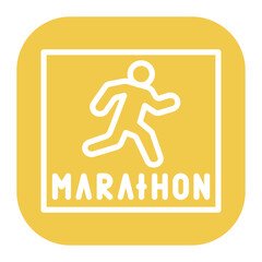 Wall Mural - Marathon Logo icon vector image. Can be used for Marathon.