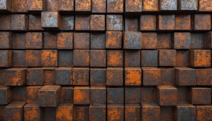 rust eaten old shape industrial texture elements illustration cube background rusty metal industrial block 3d vintage background pattern metal cube