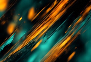 Poster - blue abstract quality background teal black wallpaper orange modern colours high 16 texture