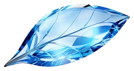 Poster - PNG  Leaf gemstone jewelry diamond.