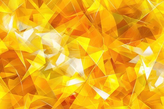 A captivating abstract background with geometric patterns in bold Citrine Yellow. 
