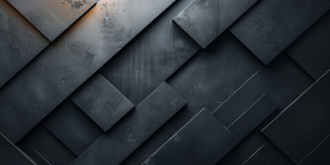 Poster - Abstract Black Geometric Pattern