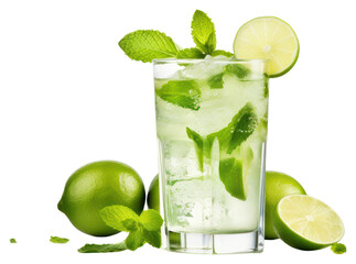 Poster - PNG Mojito cocktail fruit drink transparent background