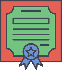 Poster - Certificate Vector Icon