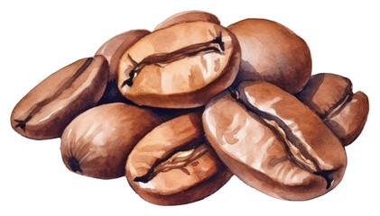 Canvas Print - PNG Coffee food coffee beans chocolate.