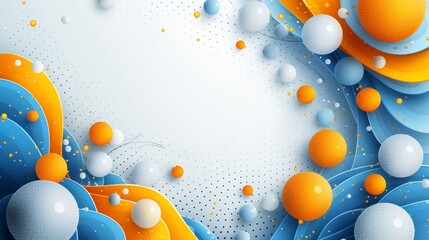 Fototapete - realistic glamour abstract technology design wave featuring geometric shapes with realistic graphic shapes decoration in isolated elegant background, businsess background presentation 
