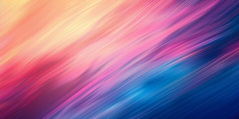 Canvas Print - A vibrant abstract gradient with dynamic color blends of pink, blue, and yellow creating a flowing effect.