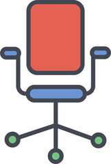 Poster - Office Chair II Vector Icon