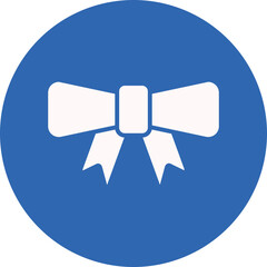 Sticker - Ribbon glyph circle icon