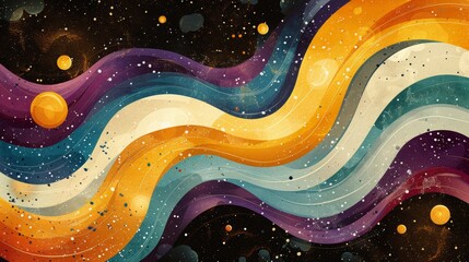 Fototapete - realistic glamour abstract technology design wave featuring texture with realistic graphic in isolated elegant background, businsess background presentation 