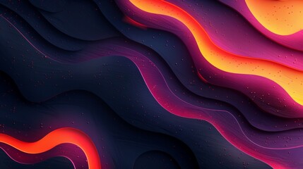 Fototapete - realistic colroful glamour abstract technology design wave featuring geometric shapes with realistic graphic shapes decoration in isolated elegant background, businsess background presentation 