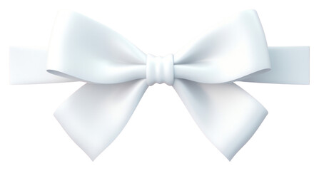 Sticker - PNG White ribbon celebration accessories decoration.