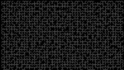 Seamless loopable abstract motion graphics animation set, random octagon shapes patterns, geometric black and white backgrounds.	