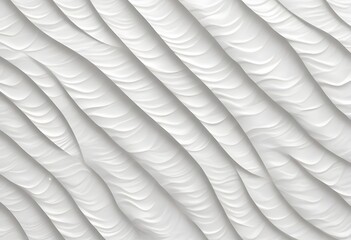 Poster - Elegant and minimalist seamless white wave texture pattern background with mono color design concept