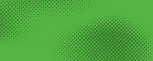Poster - Dots halftone green color pattern gradient texture with technology digital background. Dots pop art comics with nature graphic design.