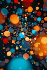 Wall Mural - Colored lights blending to form white light, representing the unity of diverse contributions 