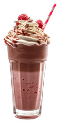 Poster - PNG Milkshake drink smoothie dessert cream.