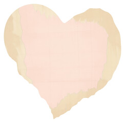 Sticker - PNG Pastel heart ripped paper backgrounds white background creativity.