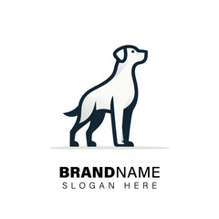 Simple dog logo vector illustration