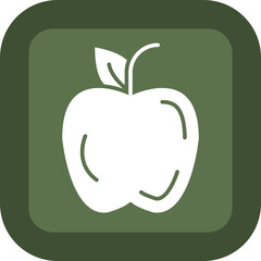 Poster - Apple Glyph Green Box Icon